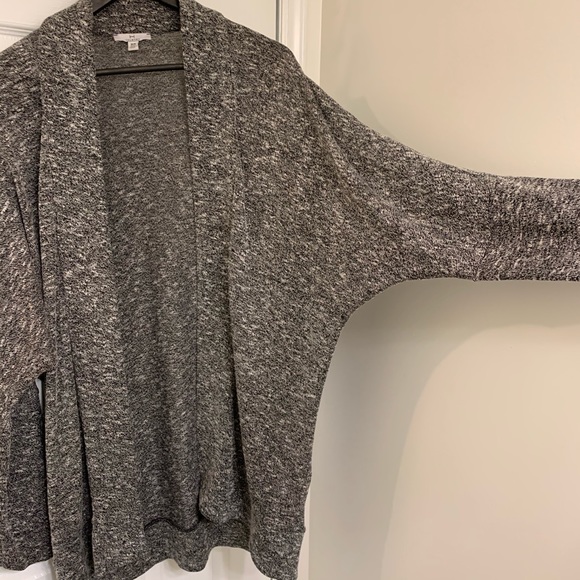 HALSTON Marled Grey Cardigan - Picture 3 of 3